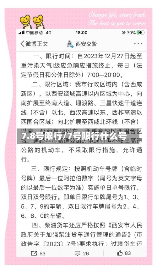 7.8号限行/7号限行什么号-第3张图片