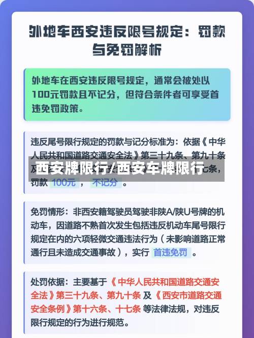 西安牌限行/西安车牌限行