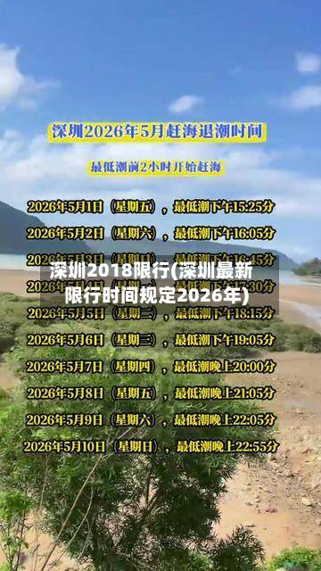 深圳2018限行(深圳最新限行时间规定2026年)