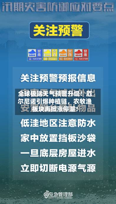全球极端天气预警升级！厄尔尼诺引爆种植链，农牧渔板块再掀涨停潮！-第2张图片