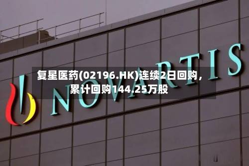 复星医药(02196.HK)连续2日回购，累计回购144.25万股-第2张图片