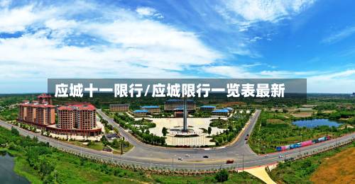 应城十一限行/应城限行一览表最新-第2张图片